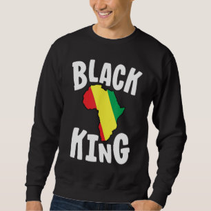 Moletom Rei Negro para Meninos História Negra Mês África