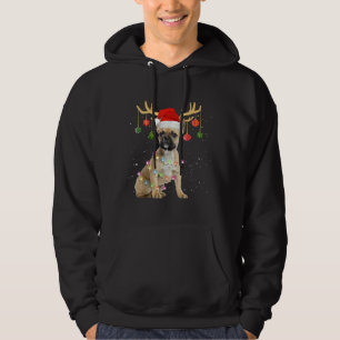 Moletom Reindeer French Bulldog Dog Santa Hat Christmas Li