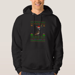 Moletom Reindeer Santa Hat Matching Ugly Bulbul Bird Chris