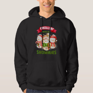 Moletom Relaxando Com Meus Amigos de Neve Três Natal de Bo