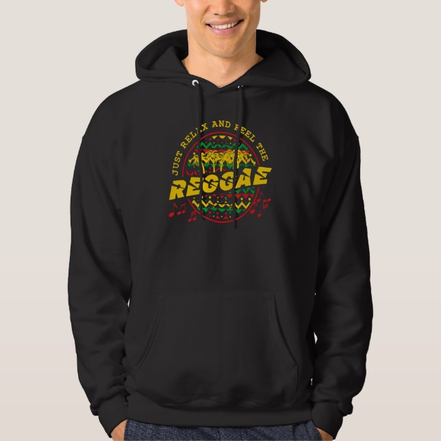 Moletom Relaxe E Sinta A Música Reggae jamaicana (Frente)
