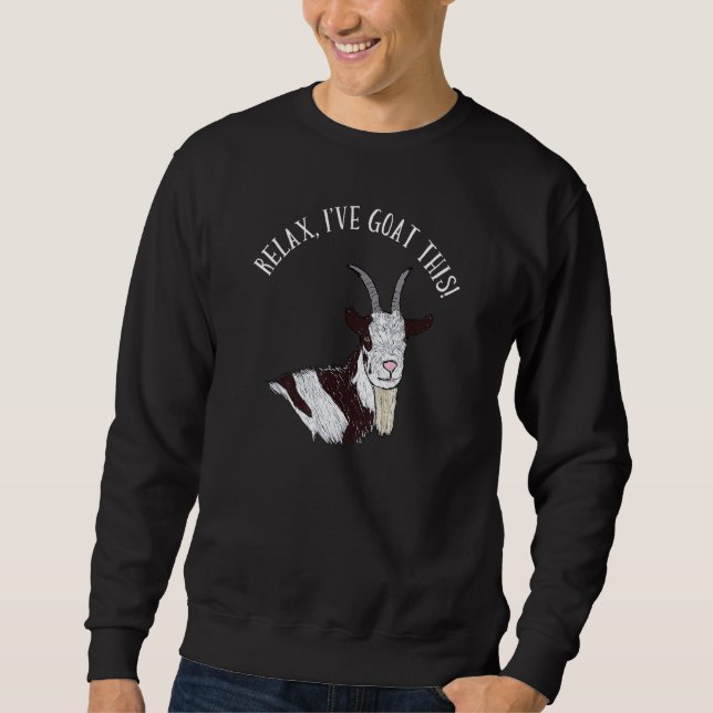 Moletom Relaxe Ive Goat This Goats Illustration (Frente)