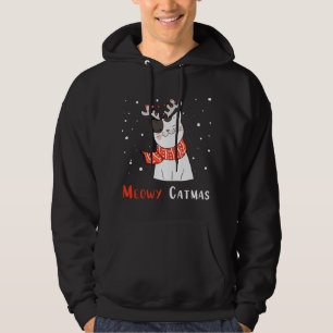 Moletom Rena de Natal Bonita Gato Gatinho Fresco Xm