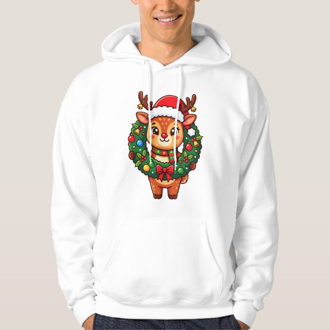 Moletom Rena no Aro de Natal (Frente)