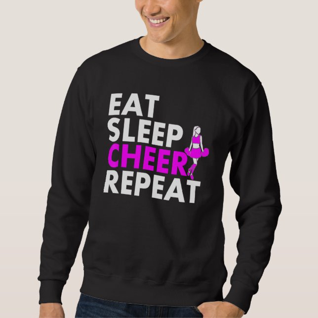 Moletom Repetir o Cheerleader de latência (Frente)
