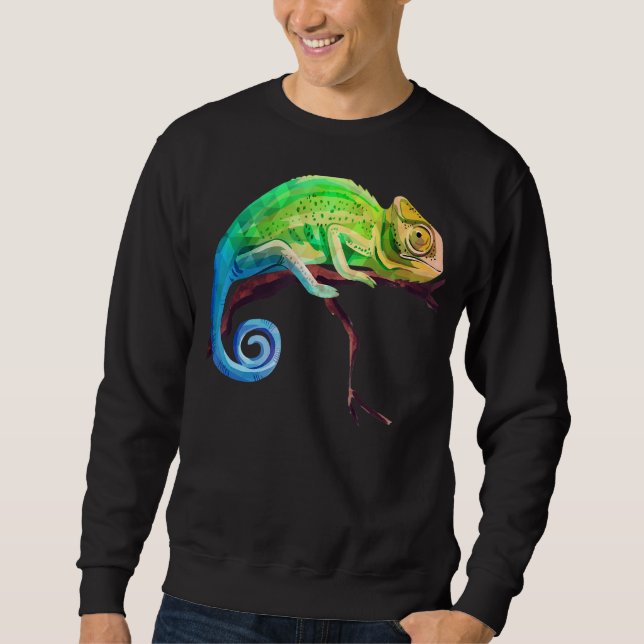 Moletom Reptile Zoo Keeper Idea Lizard Safari Chameleon (Frente)