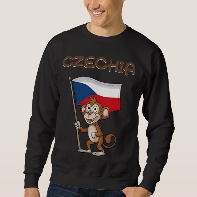 Moletom República Checa Fan República Checa Macaco (Frente)
