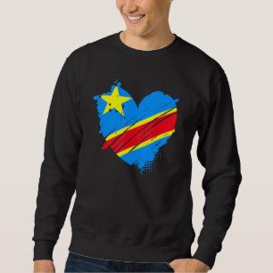 Moletom República Democrática do Congo Bandeira Que Eu Amo