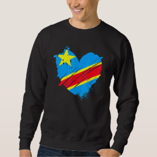 Moletom República Democrática do Congo Bandeira Que Eu Amo
