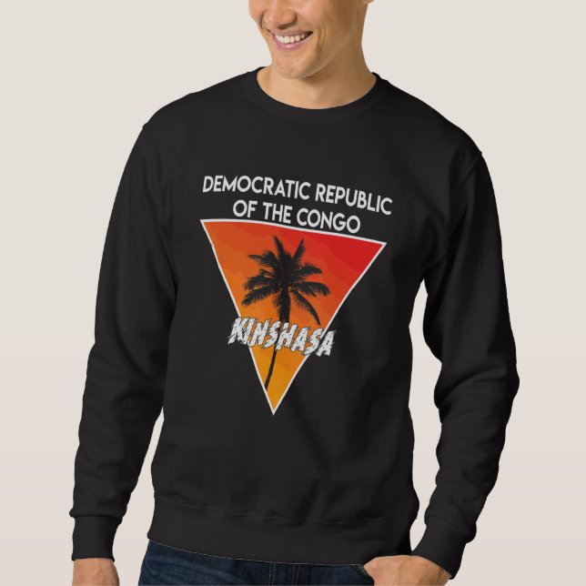 Moletom República Democrática do Congo Com Cores Ensolarad (Frente)