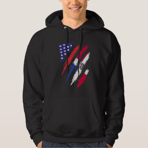 Moletom República Dominicana Americana Grown Flag USA Heri
