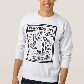 Moletom Resista Pinguim Contra Tarifa Flippers Acima