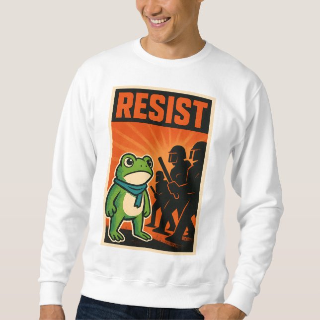 Moletom resistir sapo, resistência sapo, portland sapo (Frente)