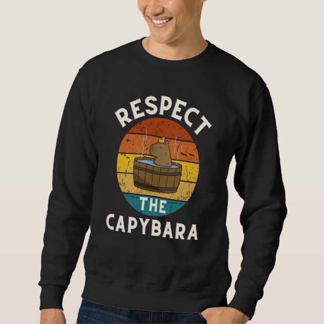 Moletom Respeite O Animal Roedor Capivara Piada Puxe Para  (Frente)