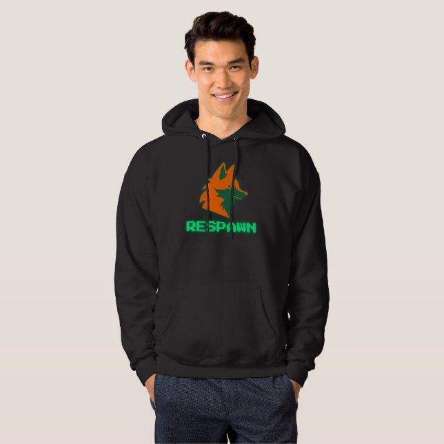 Moletom RESSURGIR – Logotipo do Neon Gamer Fox (Frente Completa)