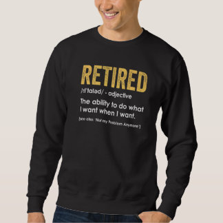 Moletom Retired Definition Funny Retirement Retiring Retir