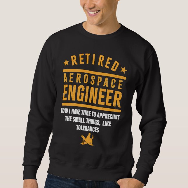 Moletom Retirement Retiree Engineering Retired Aerospace E (Frente)