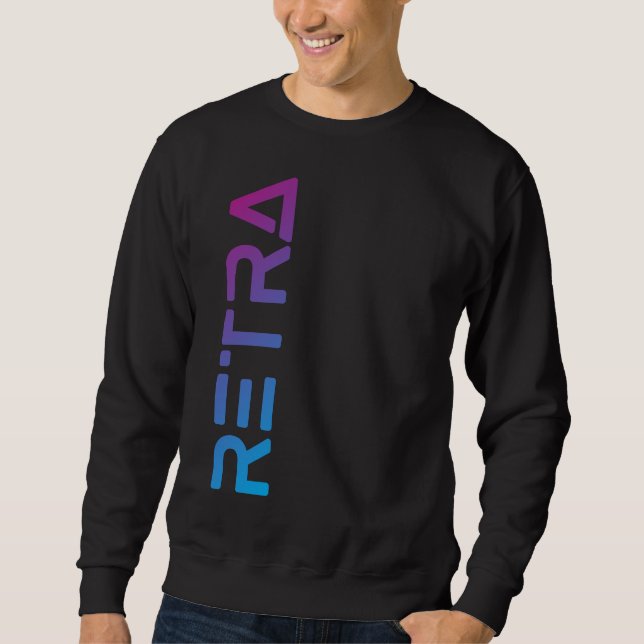 Moletom Retra gradiente masculino (Frente)
