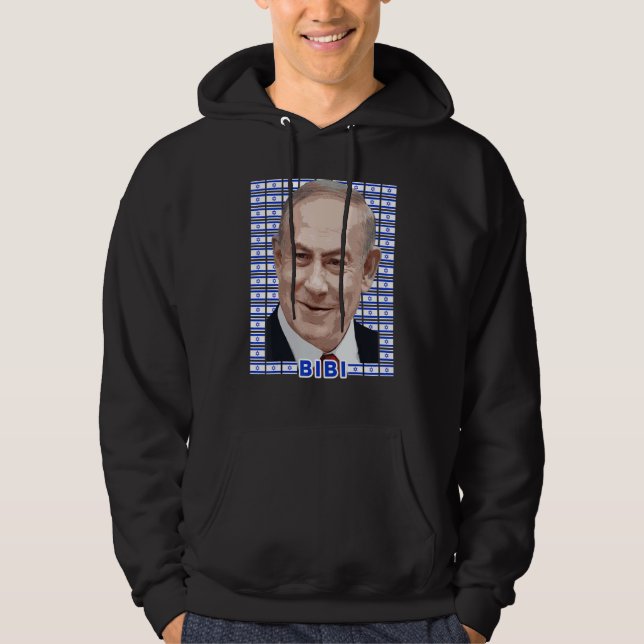 Moletom Retrato de Benjamin Netanyahu Primeiro-Ministro de (Frente)