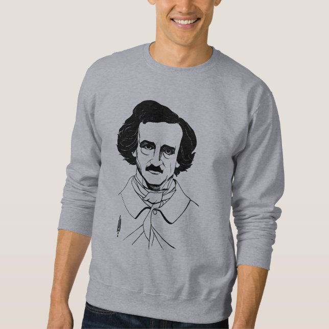 Moletom Retrato de Edgar Allan Poe (Frente)