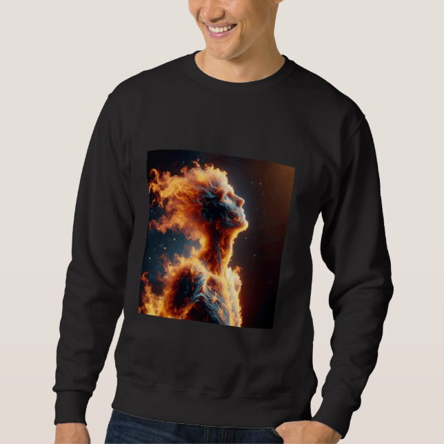 Moletom Retrato de Fogo Fantasy Cute Man (Frente)