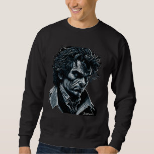 Moletom Retrato de Ludwig van Beethoven Música Clássica Pi