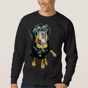 Moletom Retrato Fotográfico de Male Rottweiler