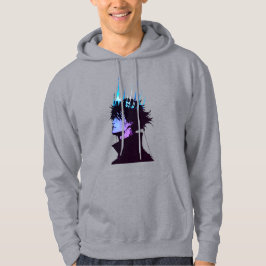 Moletom Retrato Masculino do Rei Anime Gótico com Coroa Az