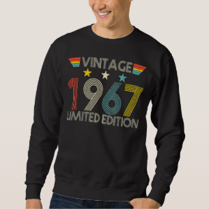 Moletom Retro 1967 55th Birthday Gift 55 Anos