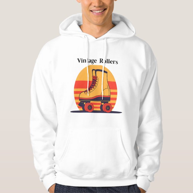 Moletom Retro 70s Roller Skate Hoodie (Frente)