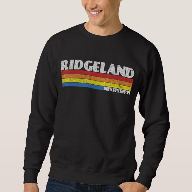 Moletom Retro 80s Mississippi MS Souvenir Ridgeland (Frente)