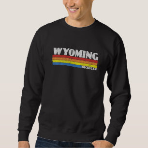 Moletom Retro anos 80 Michigan MI Lembrança Wyoming