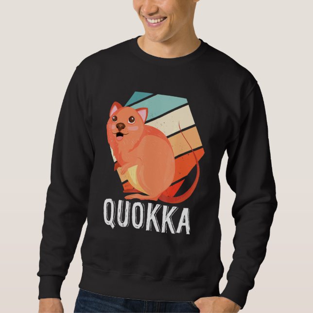 Moletom Retro australiano Quokka (Frente)