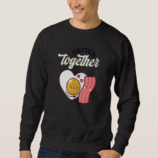 Moletom Retro Better Together Funny Valentines Day Couple  (Frente)