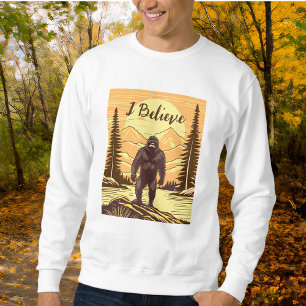 Moletom Retro Bigfoot Vintage Sasquatch Montanhas  