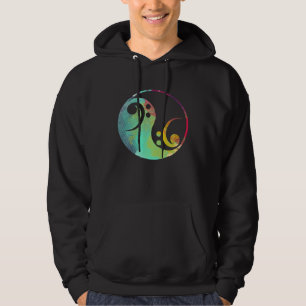 Moletom Retro Clave de Fá Yin e Yang Tocador de Baixo de G
