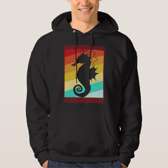 Moletom Retro Colorful Seahorse (Frente)