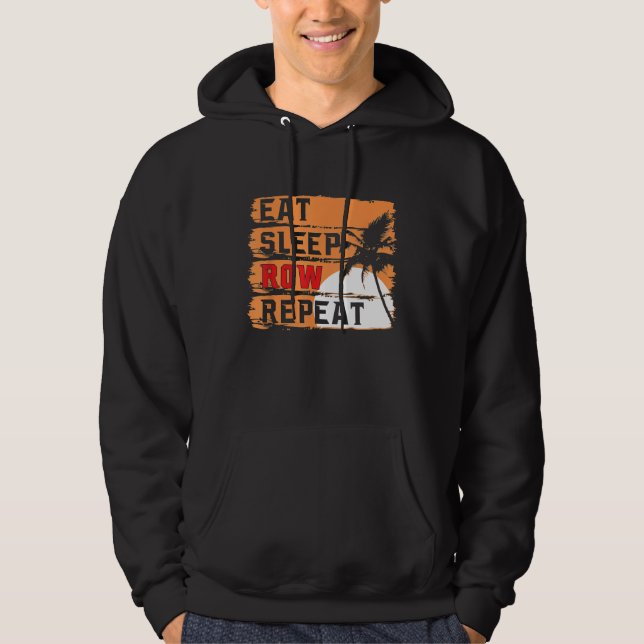 Moletom Retro Coma Fila Dormir Repetir Tripulação Remotora (Frente)