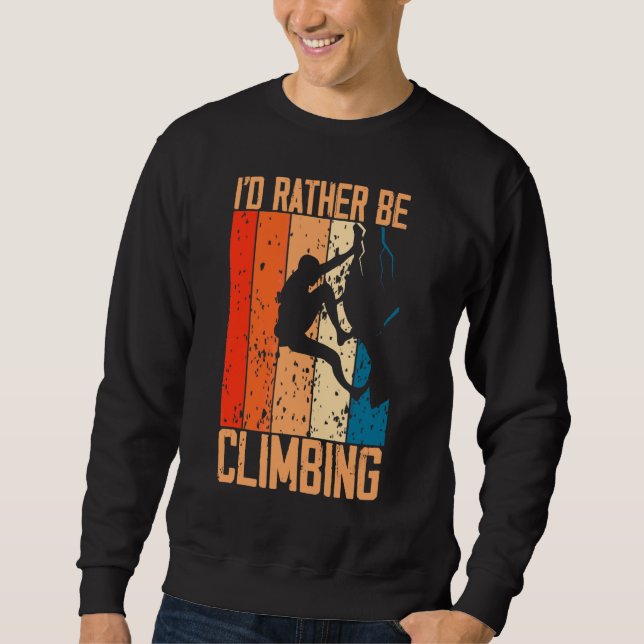 Moletom Retro Escalando Vintage Bouldering Rock Clime Mou (Frente)
