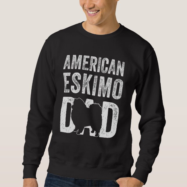 Moletom Retro Eskimo Americano Papai Dia dos Pais Cachorro (Frente)