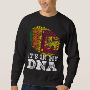 Moletom Retro Está na Impressão Digital do Meu Dna Sri Lan