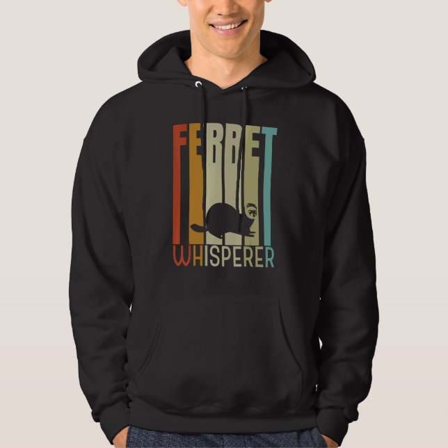 Moletom Retro Ferret Whisperer Vintage Ferret (Frente)