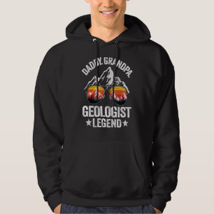 Moletom Retro Geológico da Legenda Geológica do Vovô Pai