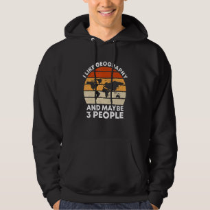 Moletom Retro Gosto de Geografia E Talvez 3 Pessoas Geog
