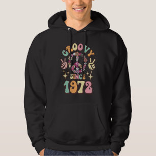 Moletom Retro Groovy Desde 1972 Aniversário Vintage 70s 80