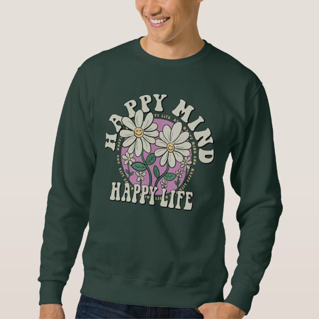 Moletom Retro Happy Miney Happy Life (Frente)