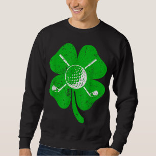 Moletom Retro Irish Shamrock Golf Sports Lover Rua Patrick