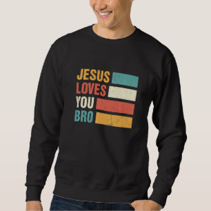 Moletom Retro Jesus Te Ama Mano Meu Deus Salvador Chris