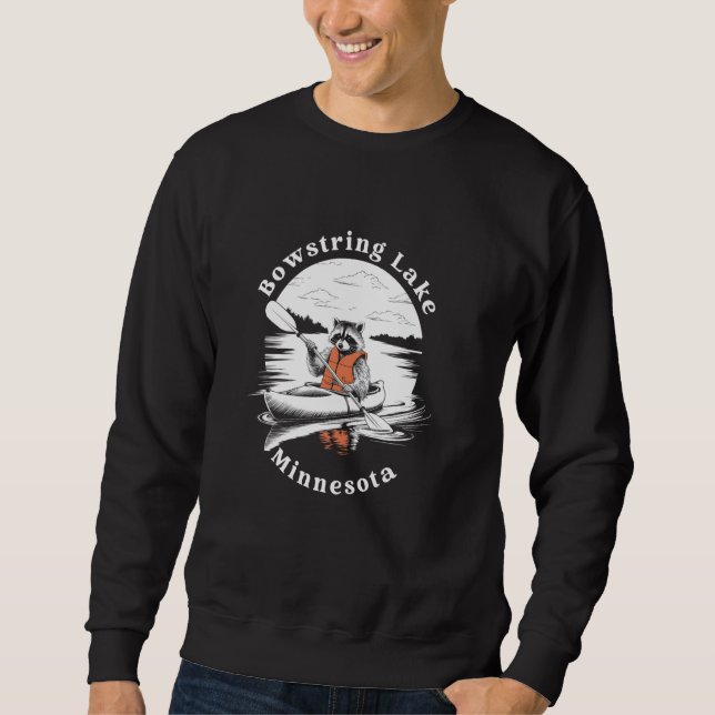 Moletom Retro Lago Bowstring Minnesota Caiaque Fofo Guaxin (Frente)