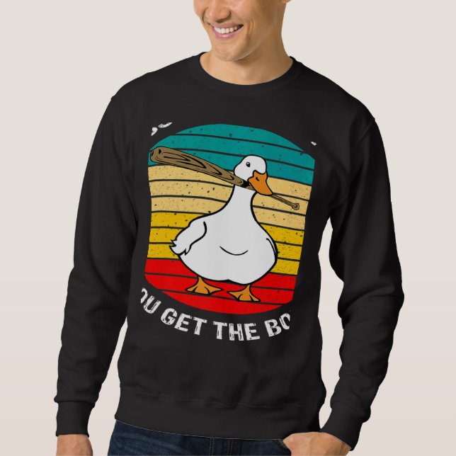 Moletom Retro Mess With Honk Get The Bonk Goose Duck Farme (Frente)